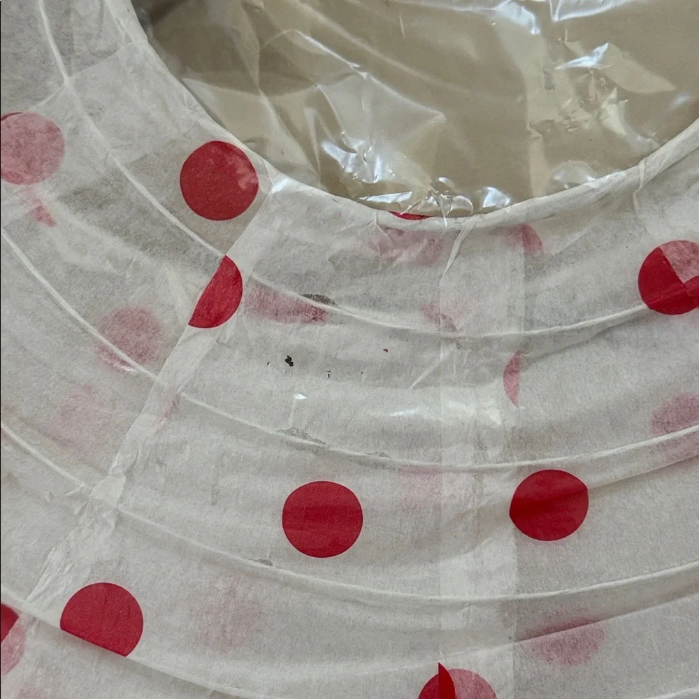 Mimi'Lou Pink Polka Dots & Sheep Paper Lantern NEW